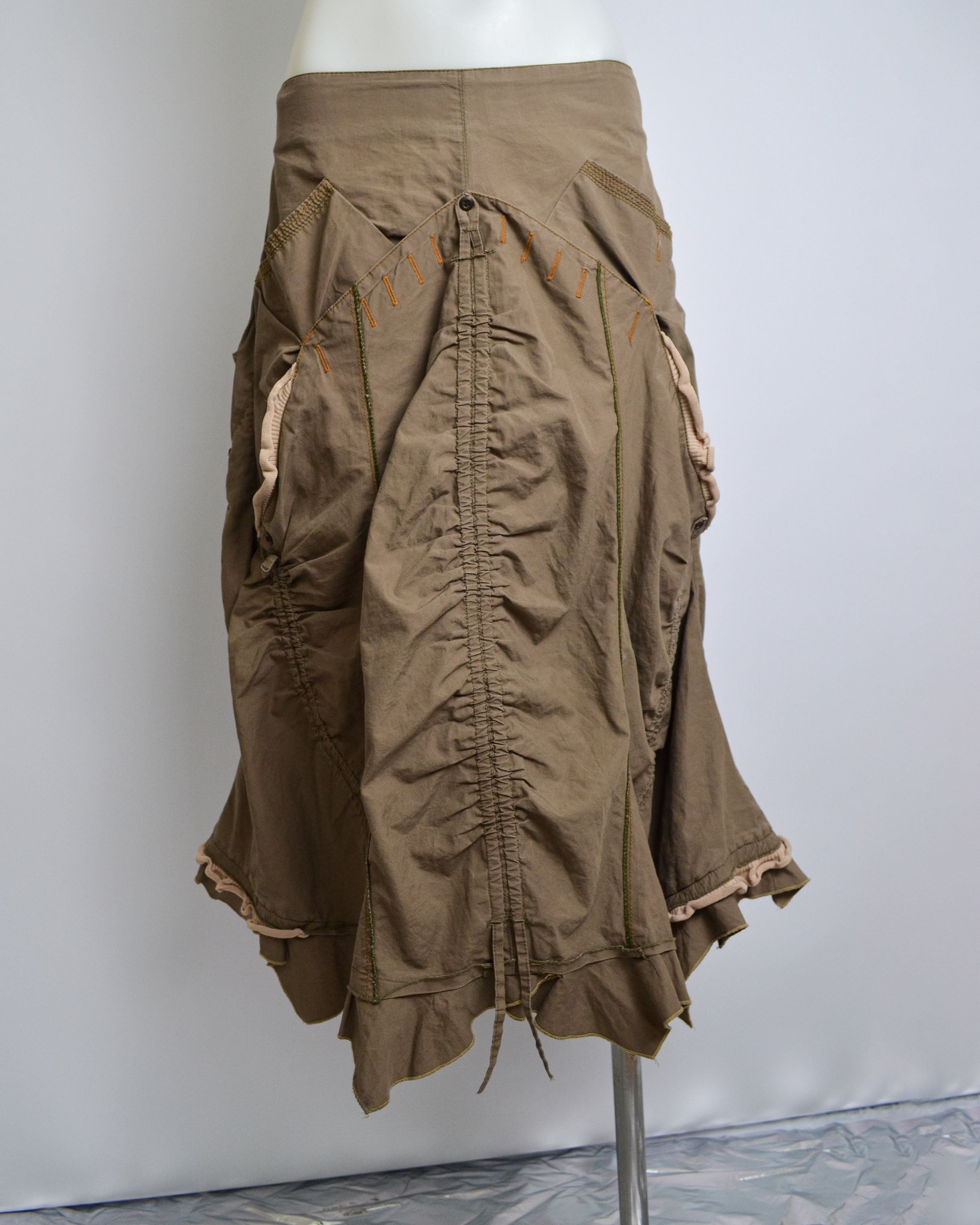 UTILITY MIDI SKIRT