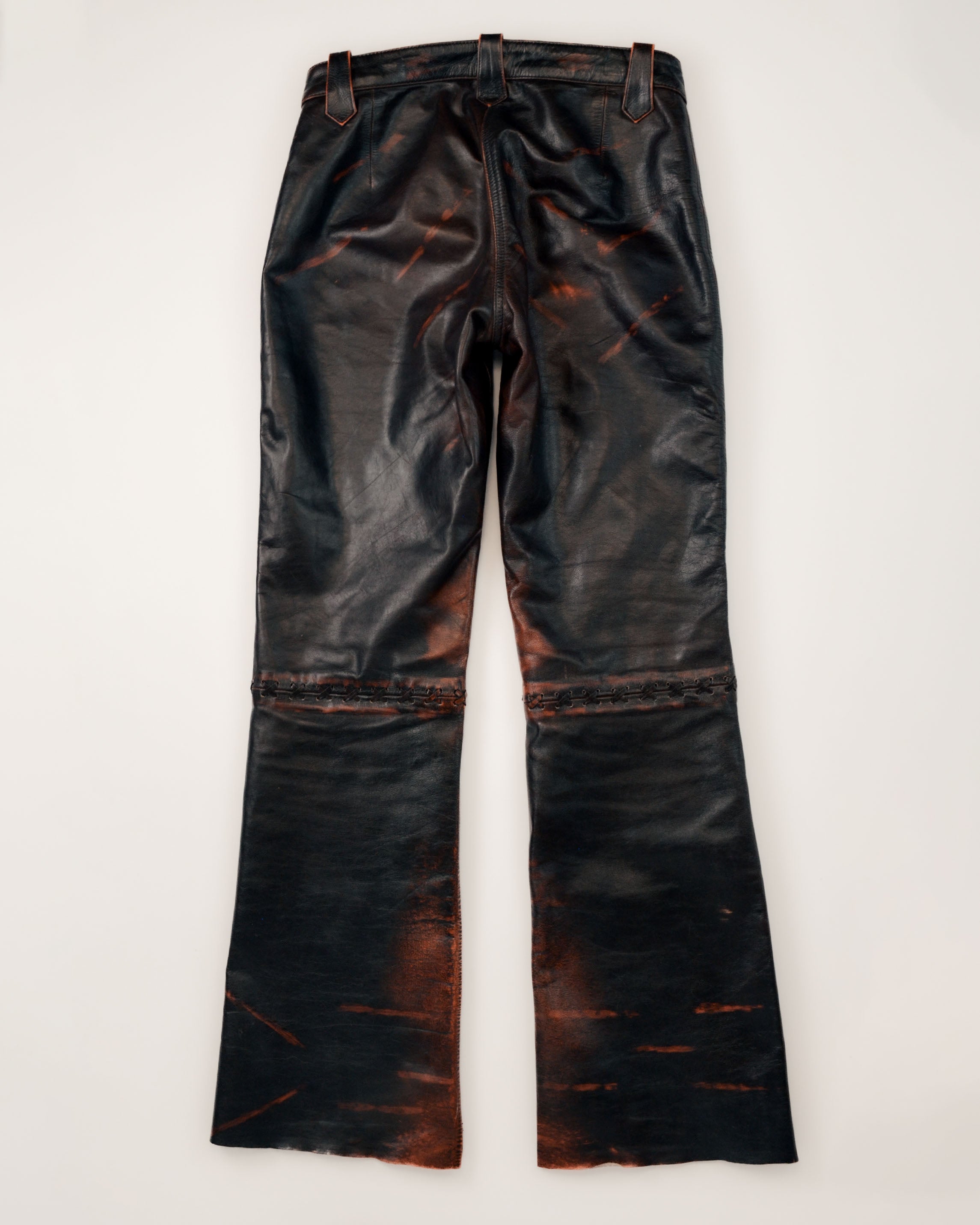 VINTAGE GENUINE LEATHER FLARE PANTS