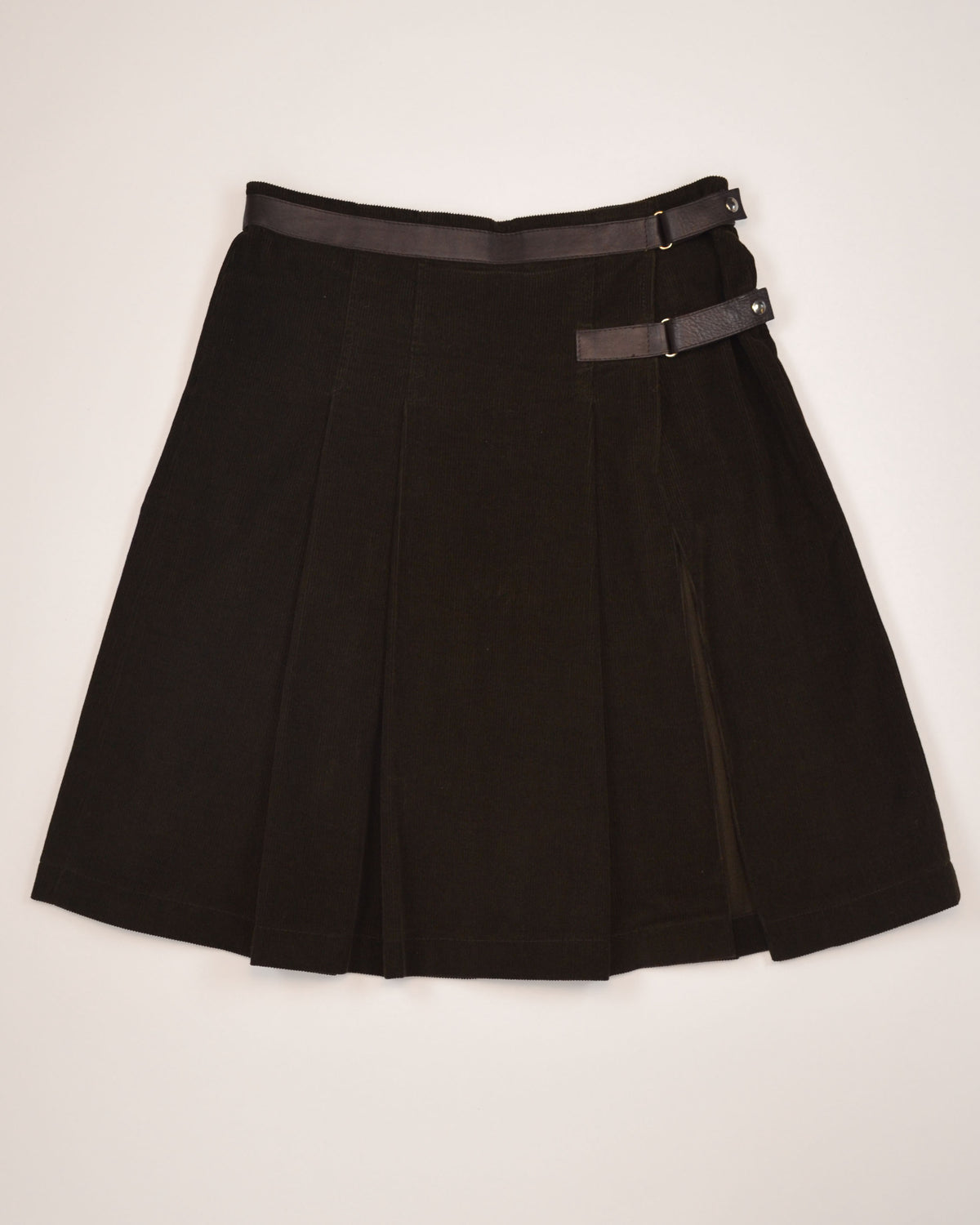 FALL WINTER 2003 BUCKLE PLEATED SKIRT