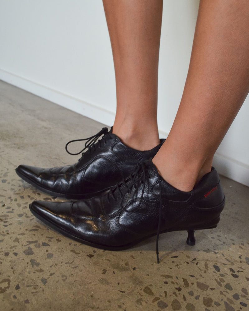 FW1999 KITTEN HEEL OXFORDS