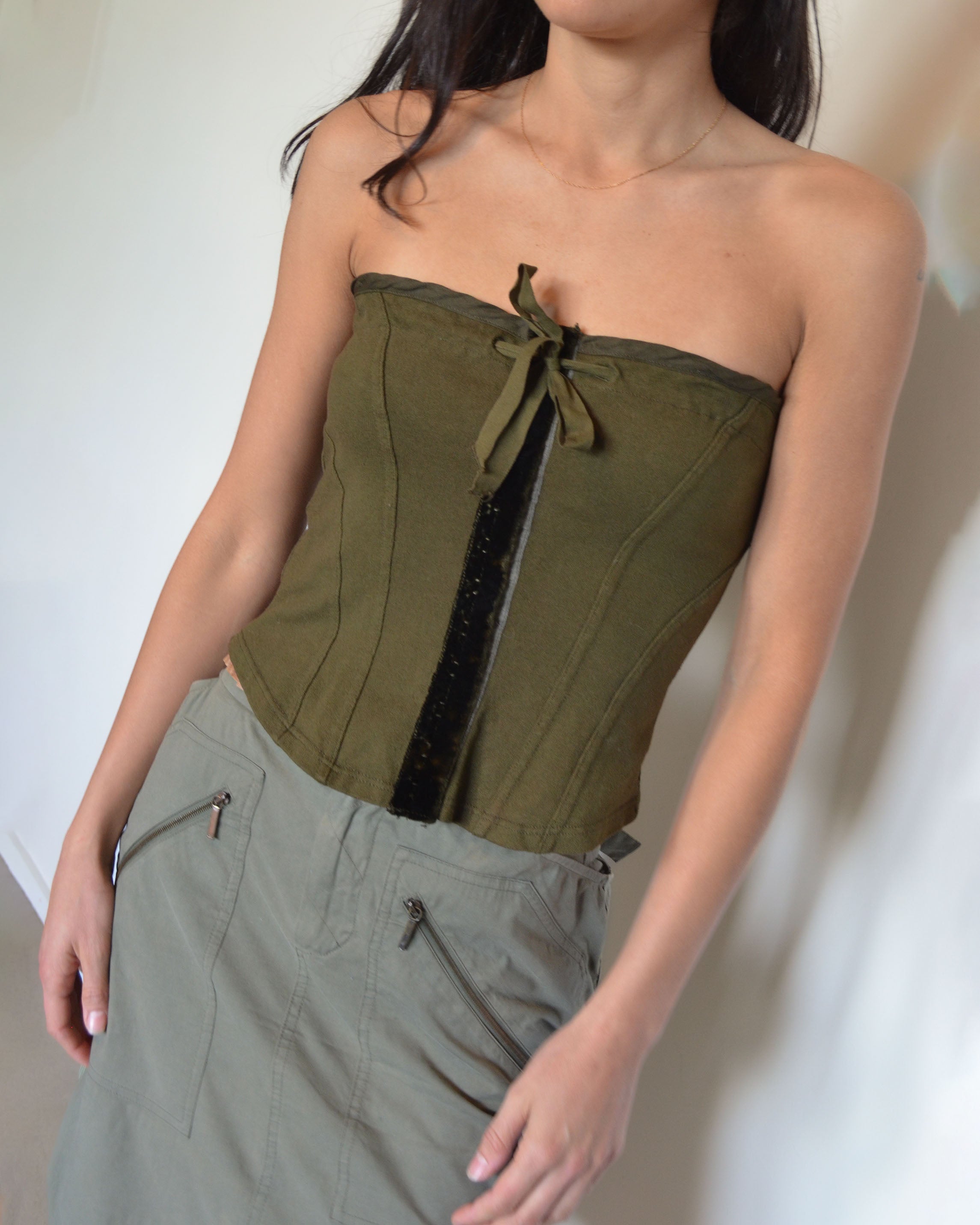 00s COTTON CORSET TOP