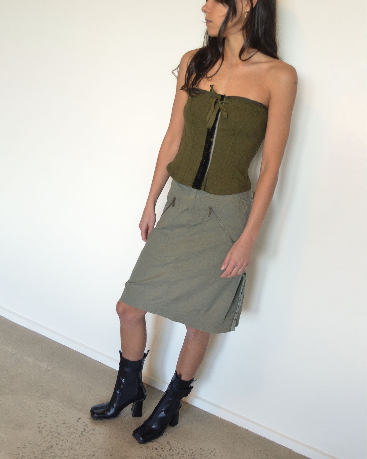 00s COTTON CORSET TOP