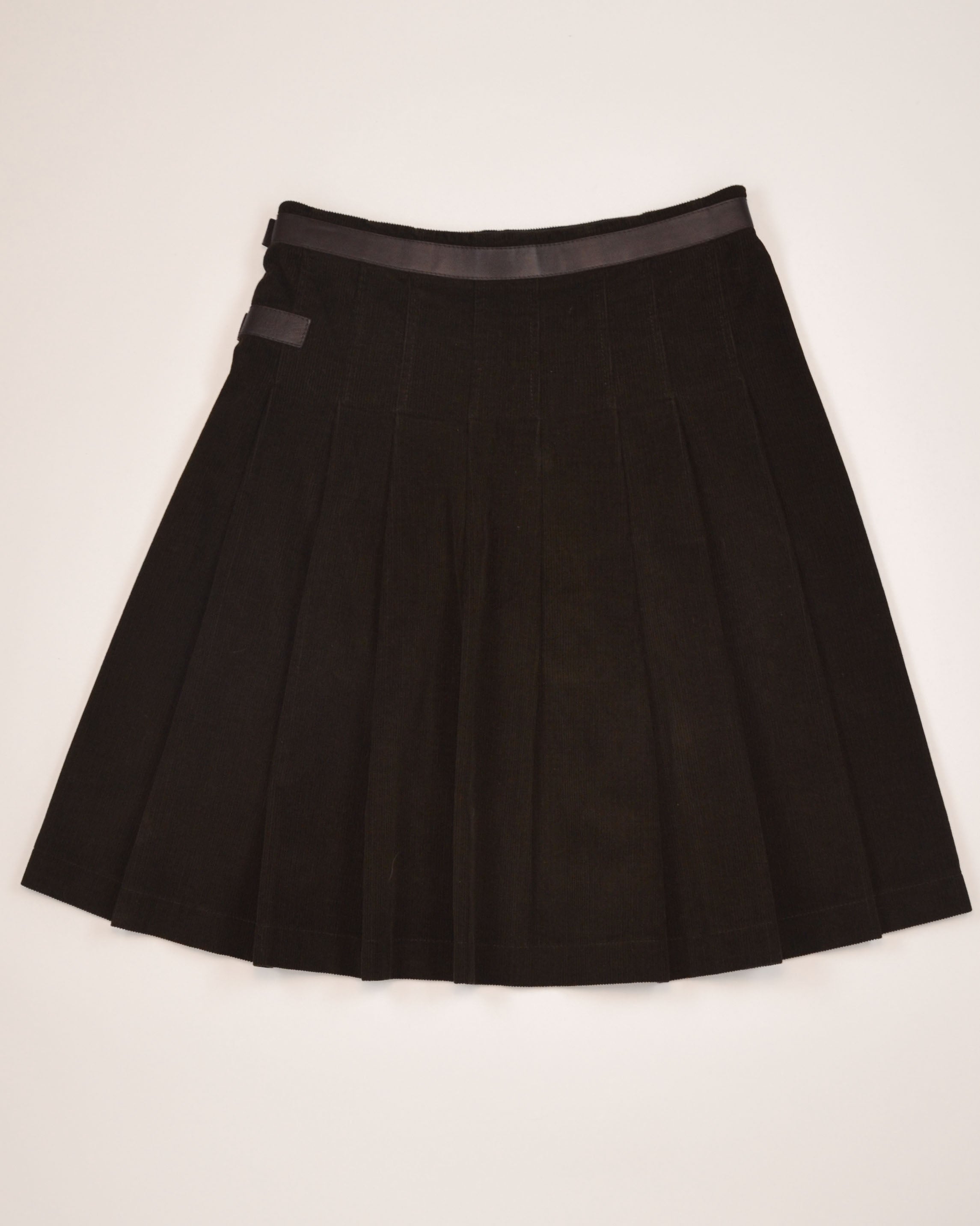 FALL WINTER 2003 BUCKLE PLEATED SKIRT