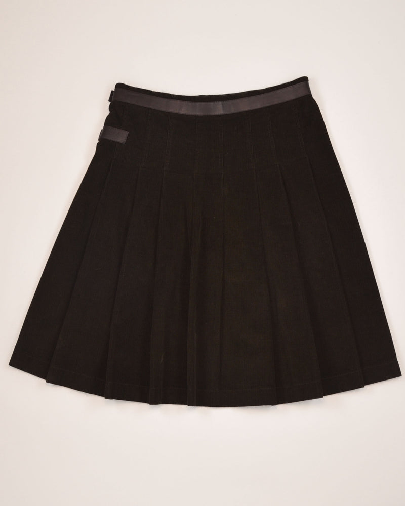 FALL WINTER 2003 BUCKLE PLEATED SKIRT