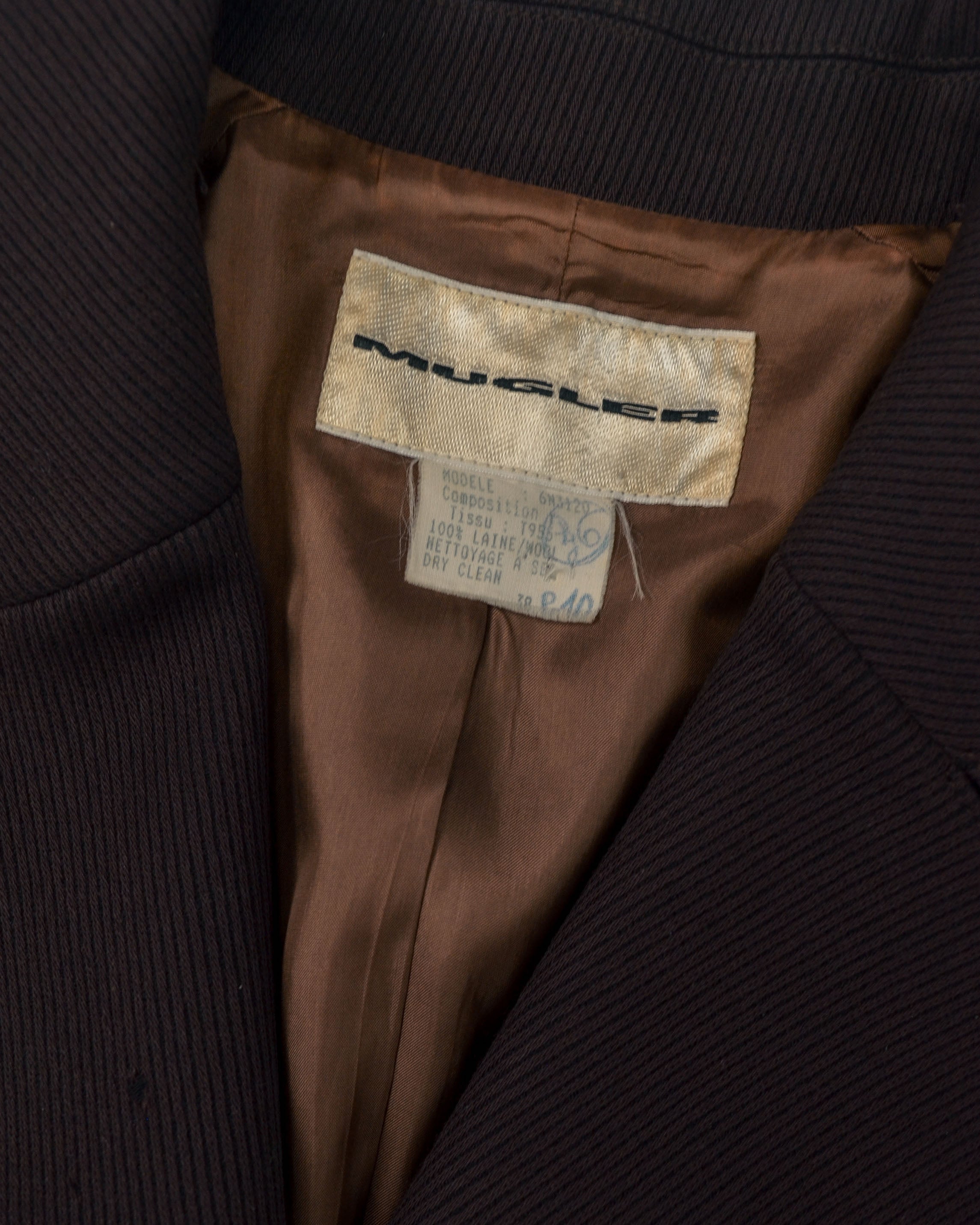 90's BELTED WOOL JACKET