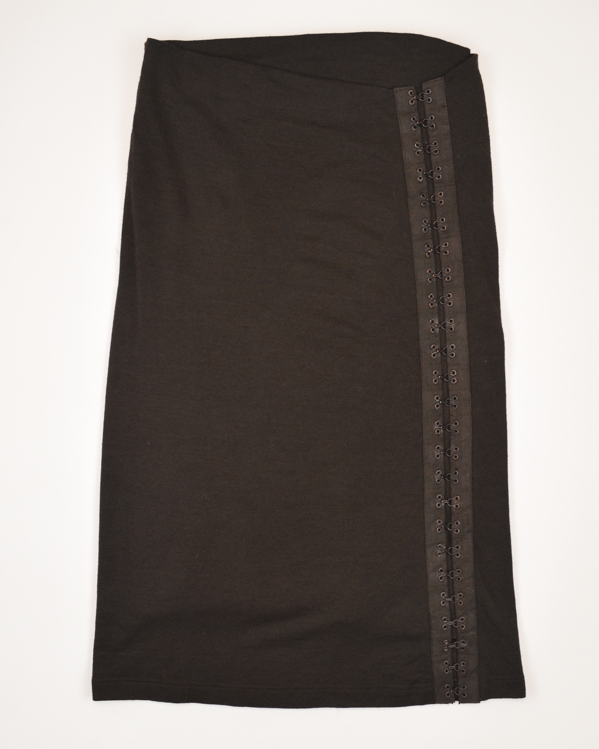 90s HOOK & EYELET MIDI PENCIL SKIRT