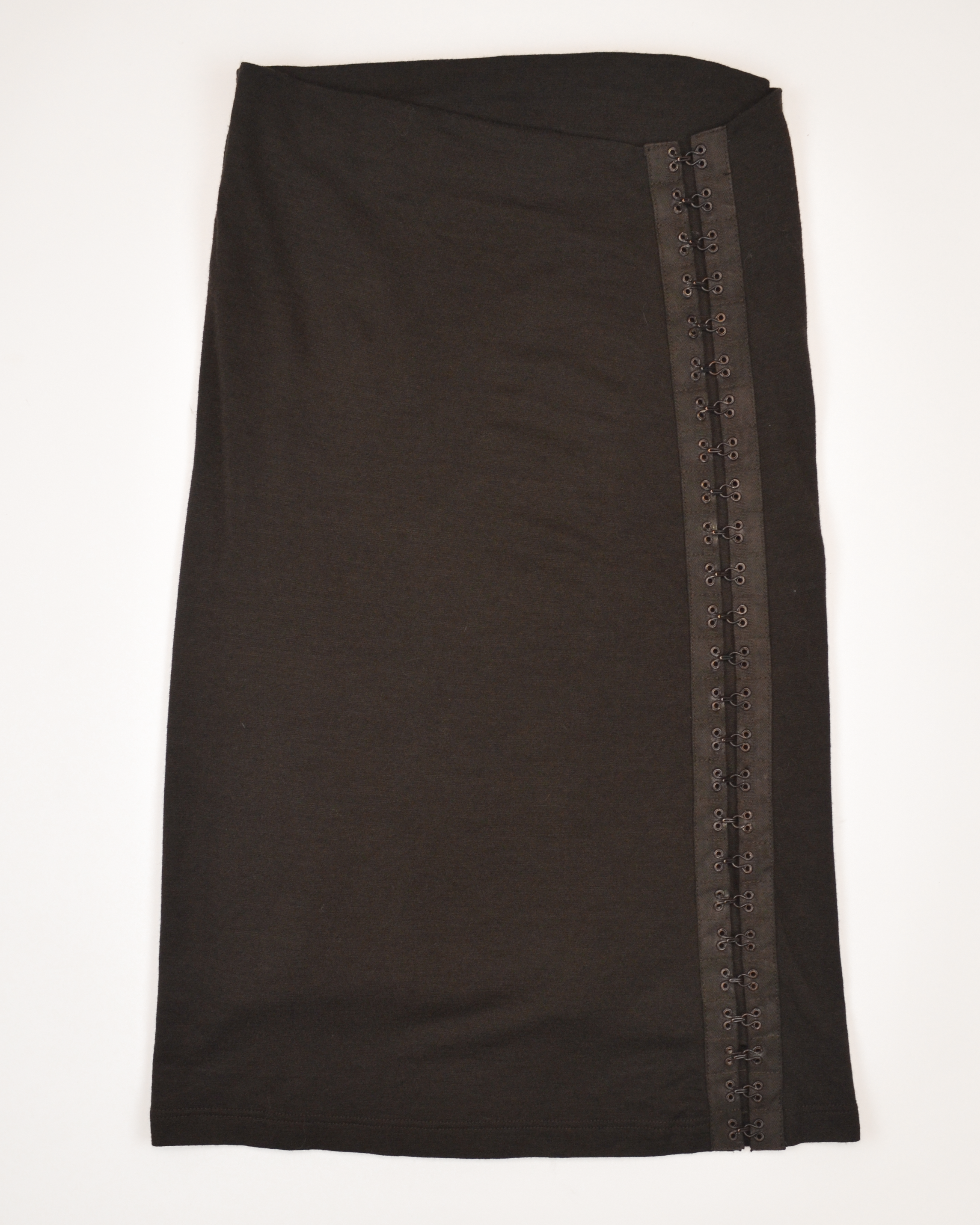 90s HOOK & EYELET MIDI PENCIL SKIRT
