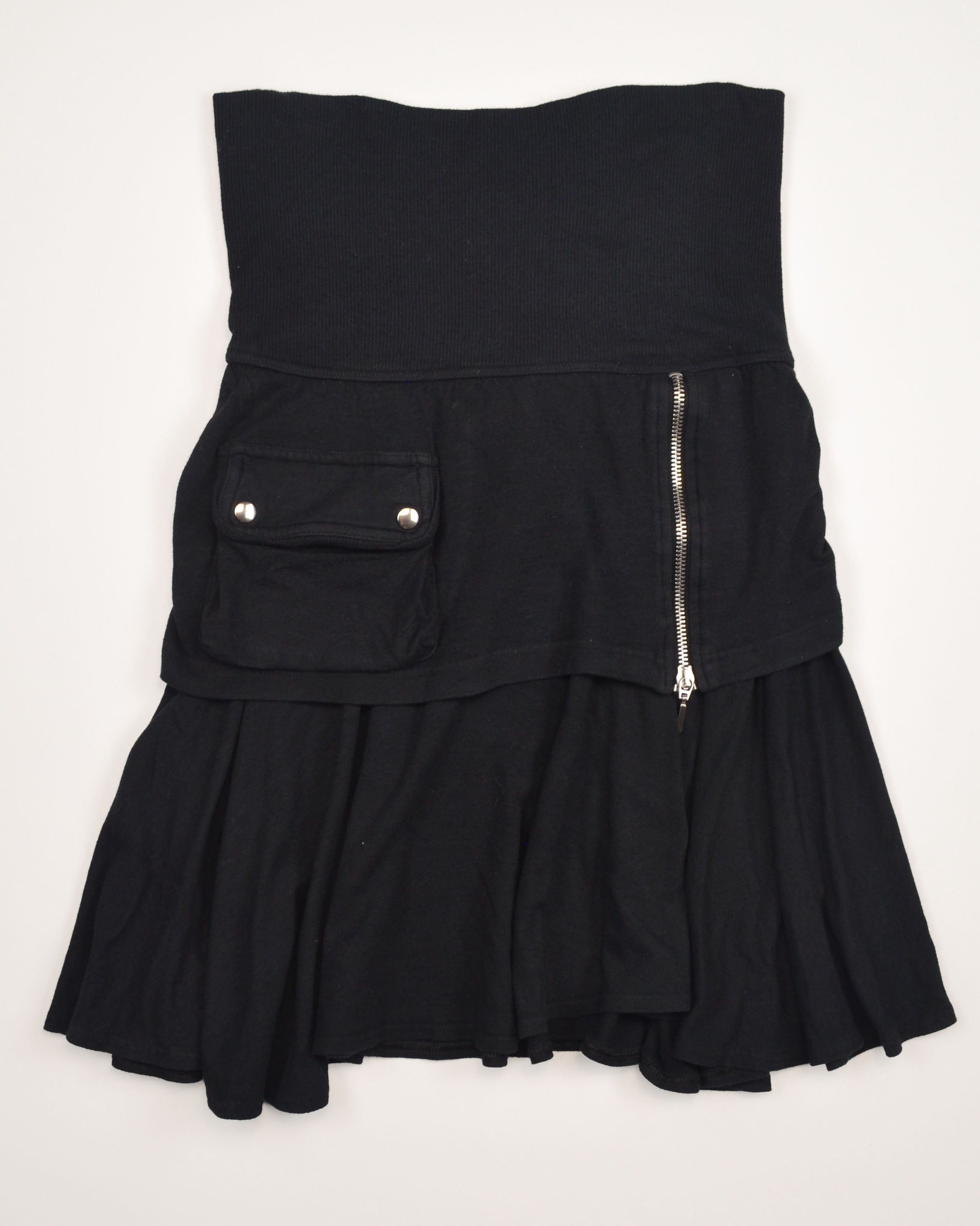 PLEIN SUD 2000S STRETCH MIDI SKIRT