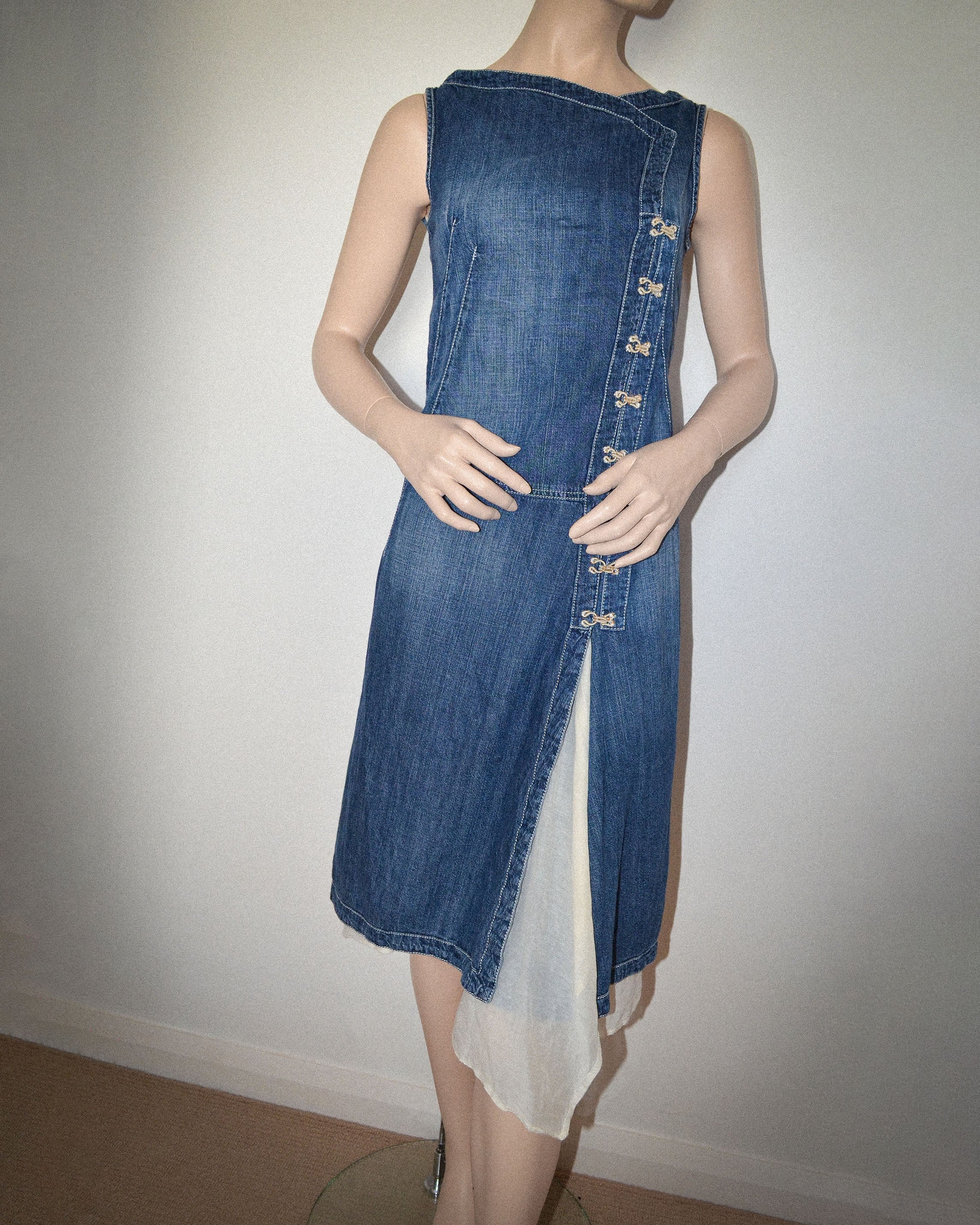 2000’s DENIM MIDI DRESS