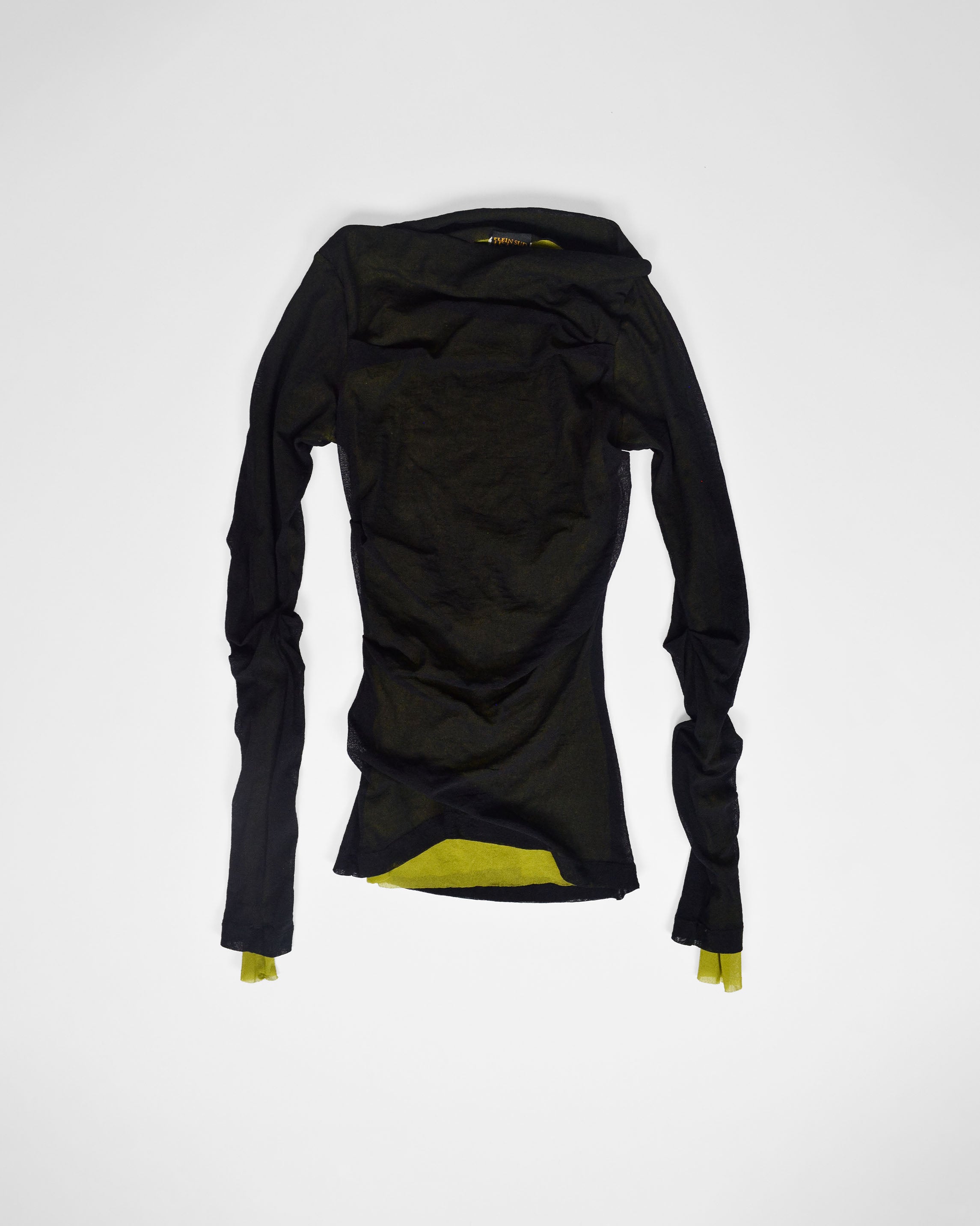 PLEIN SUD JEANS Y2K MESH LONG SLEEVE TOP