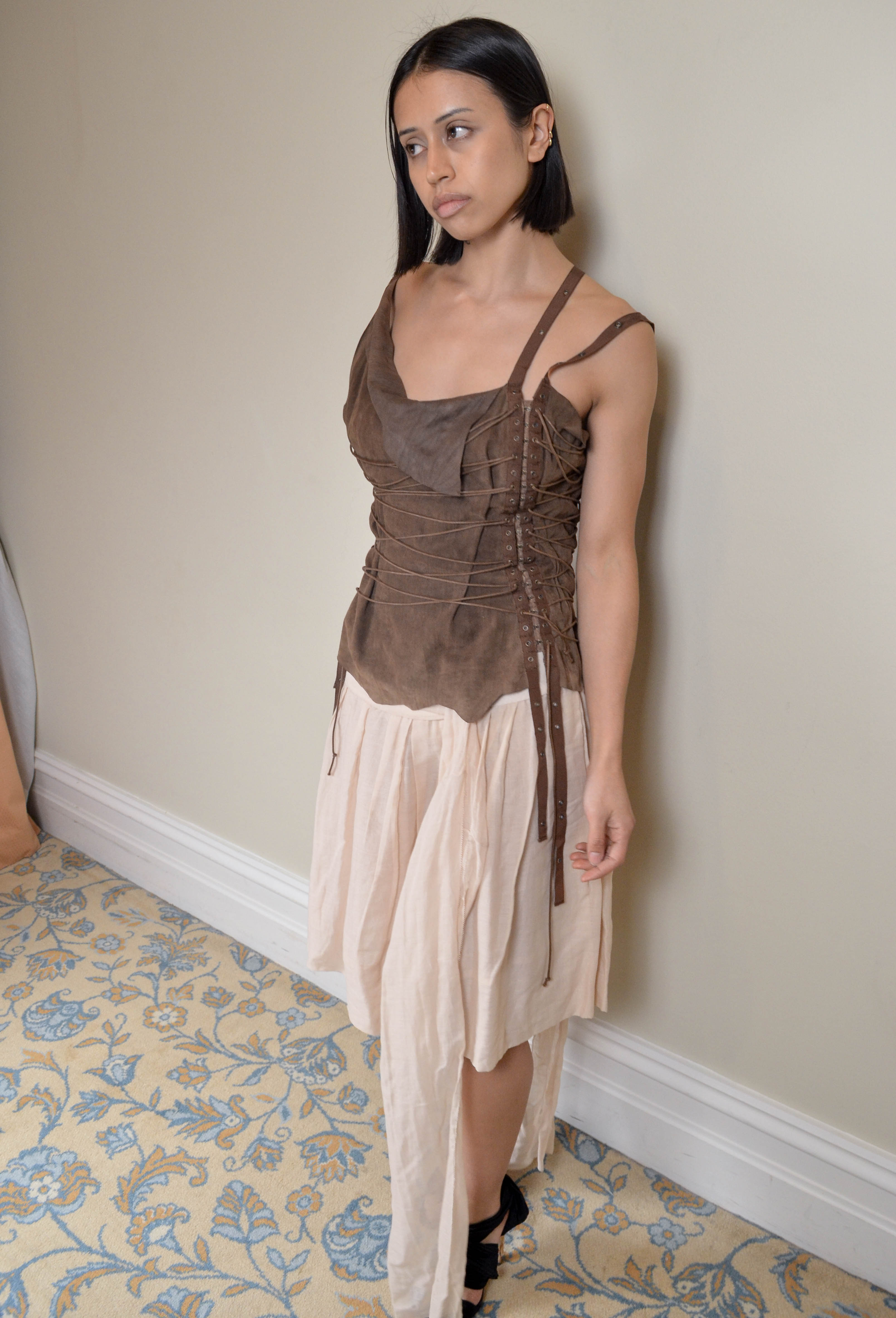SS2005 'IT'S ONLY A GAME' TIE WAIST SKIRT