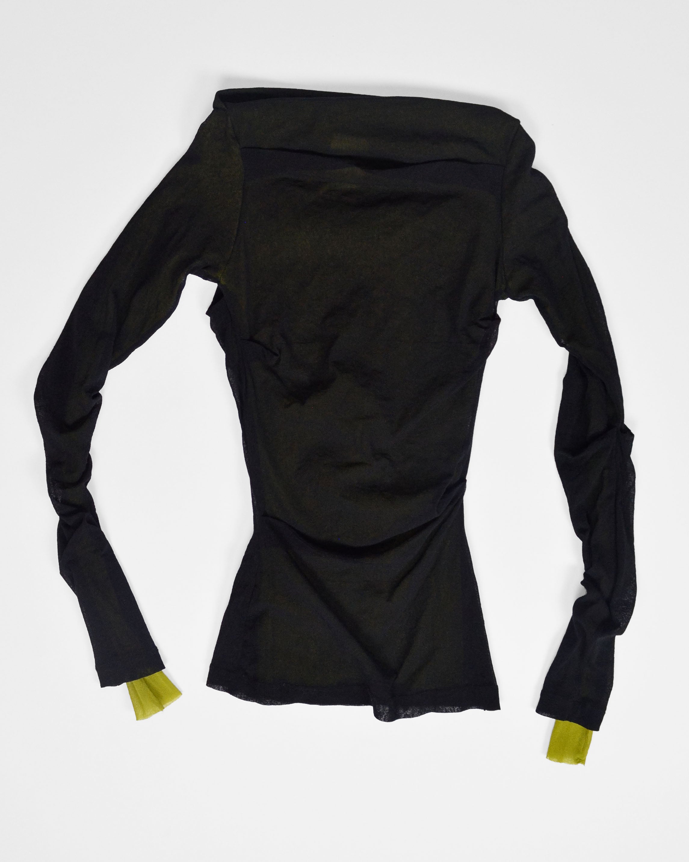 PLEIN SUD JEANS Y2K MESH LONG SLEEVE TOP