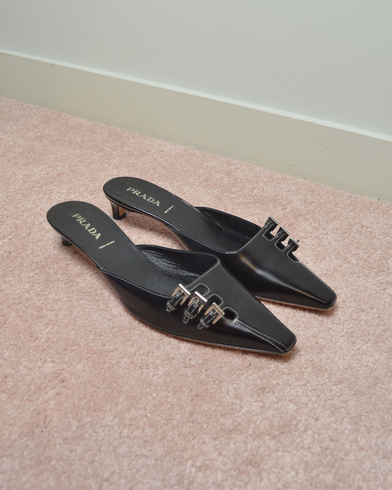 00s BUCKLE MULES