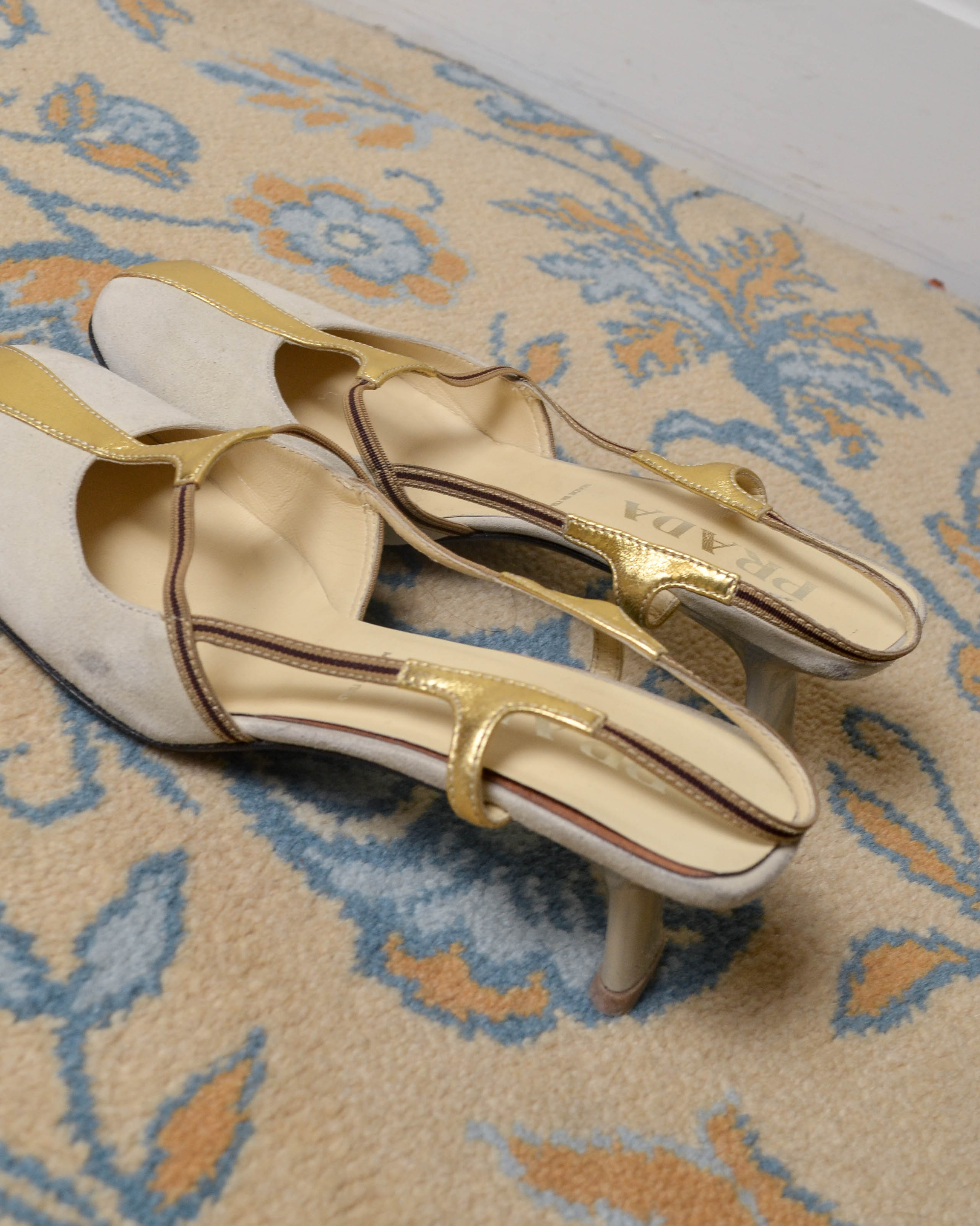 SS2000 METALLIC SLINGBACK HEELS