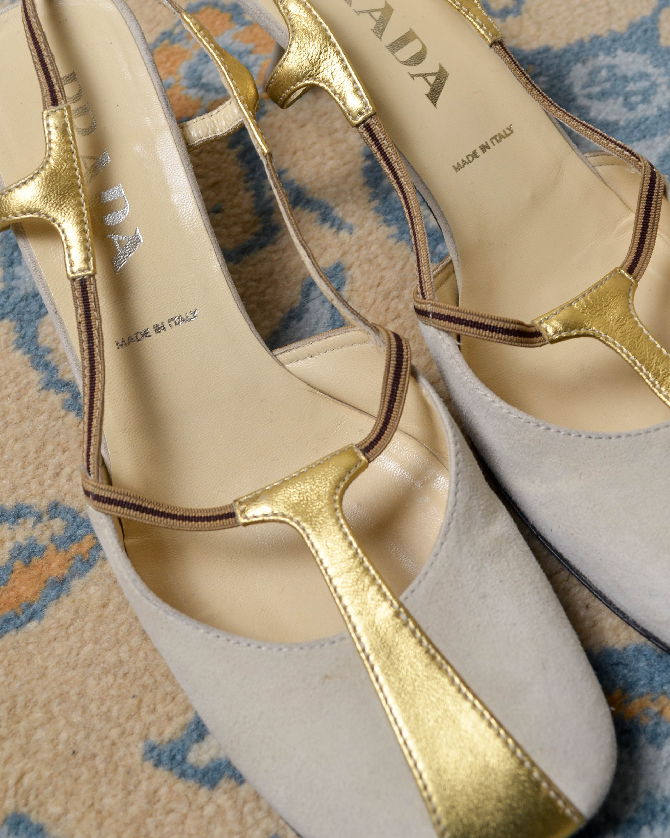 SS2000 METALLIC SLINGBACK HEELS