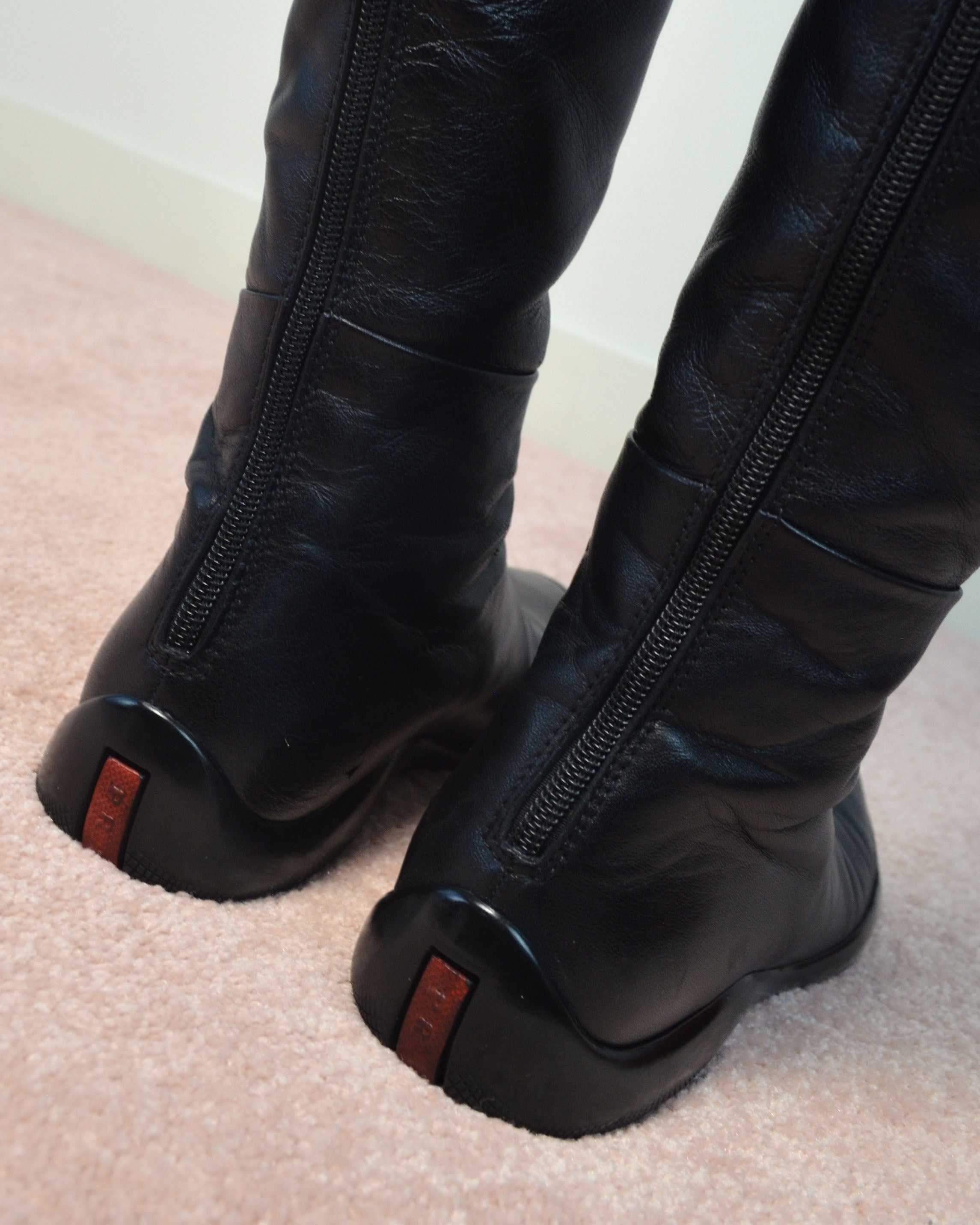 AW99 LINEA ROSSA LEATHER BOOTS