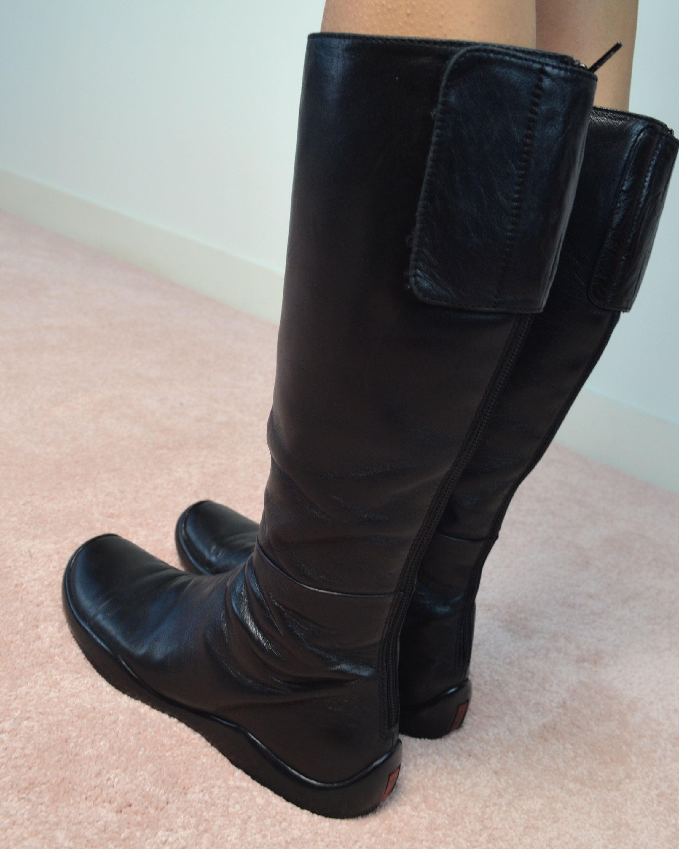 AW99 LINEA ROSSA LEATHER BOOTS