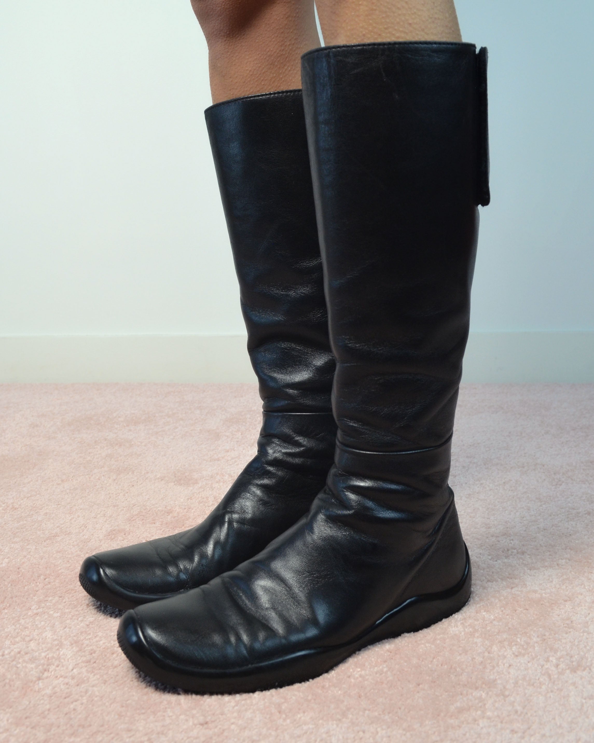 AW99 LINEA ROSSA LEATHER BOOTS