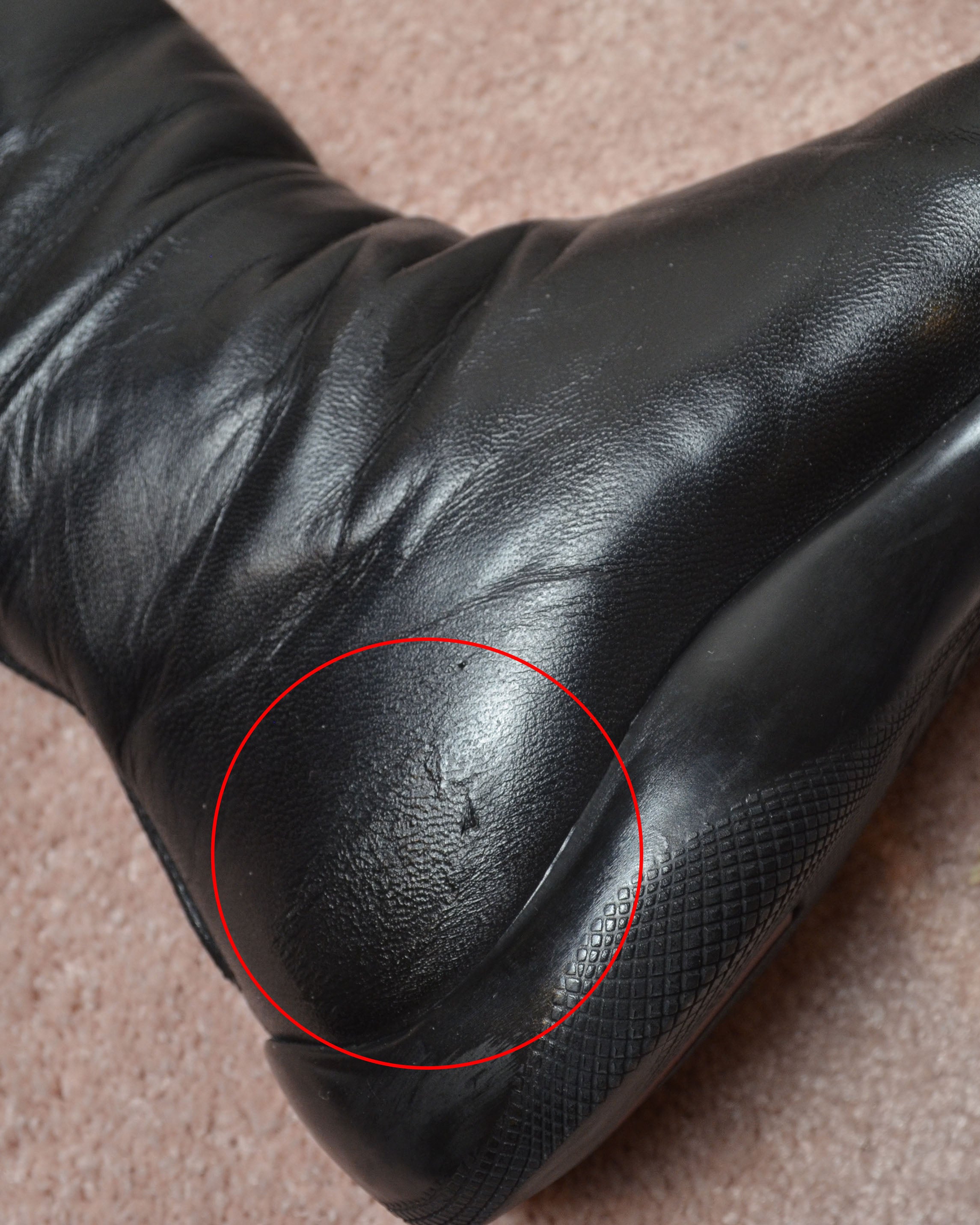 AW99 LINEA ROSSA LEATHER BOOTS