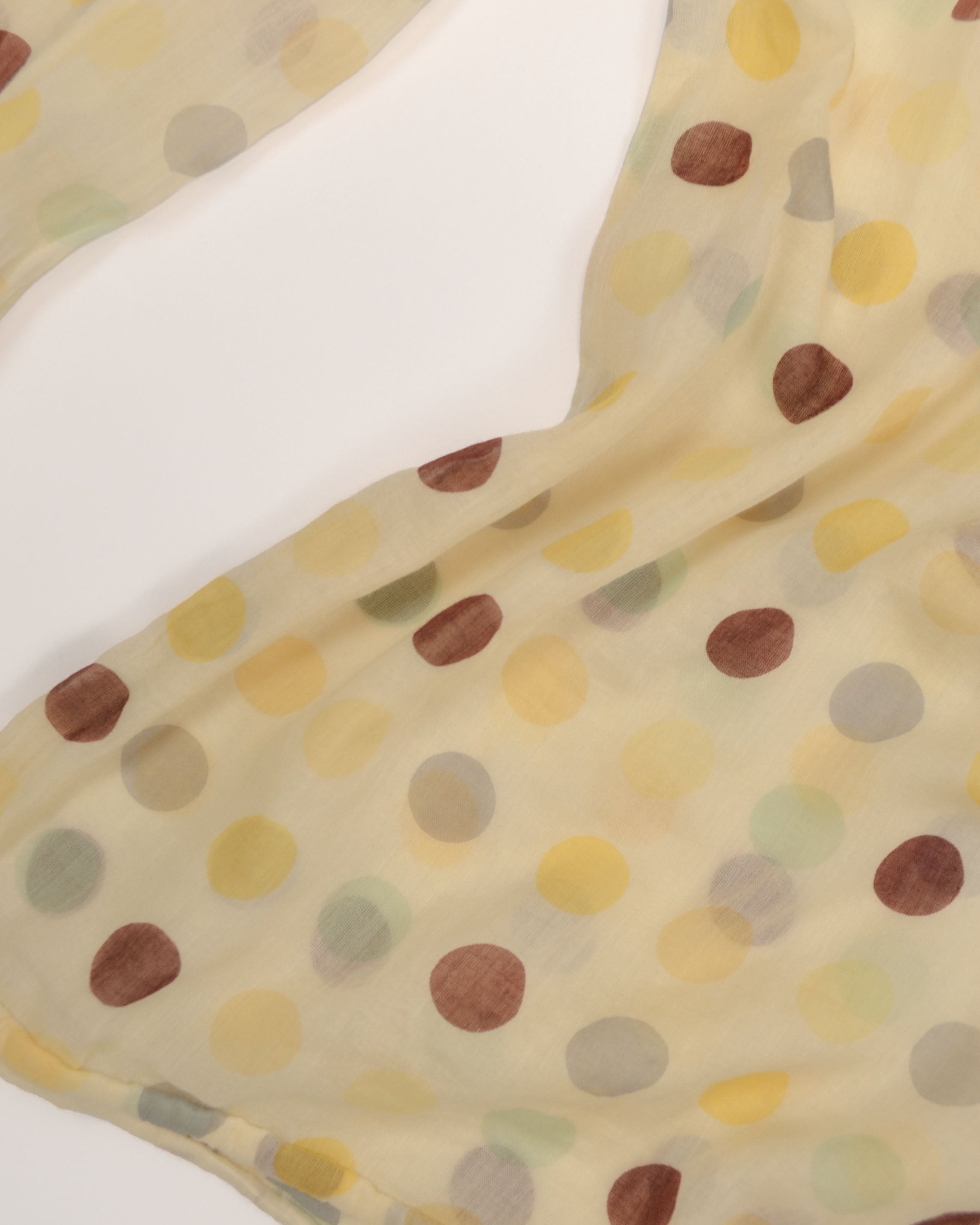 EARLY 2000s POLKA DOT SEMI SHEER BLOUSE