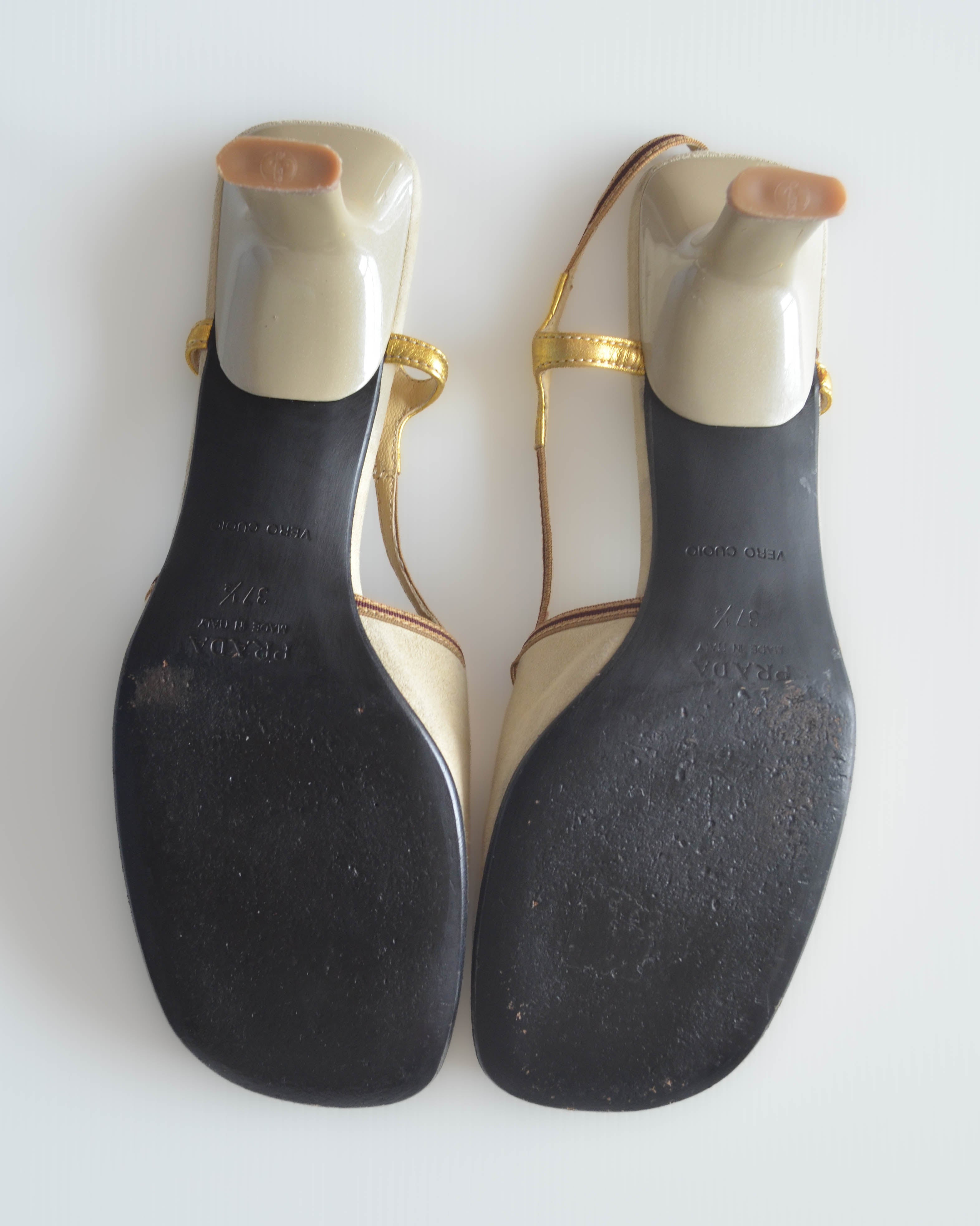 SS2000 METALLIC SLINGBACK HEELS