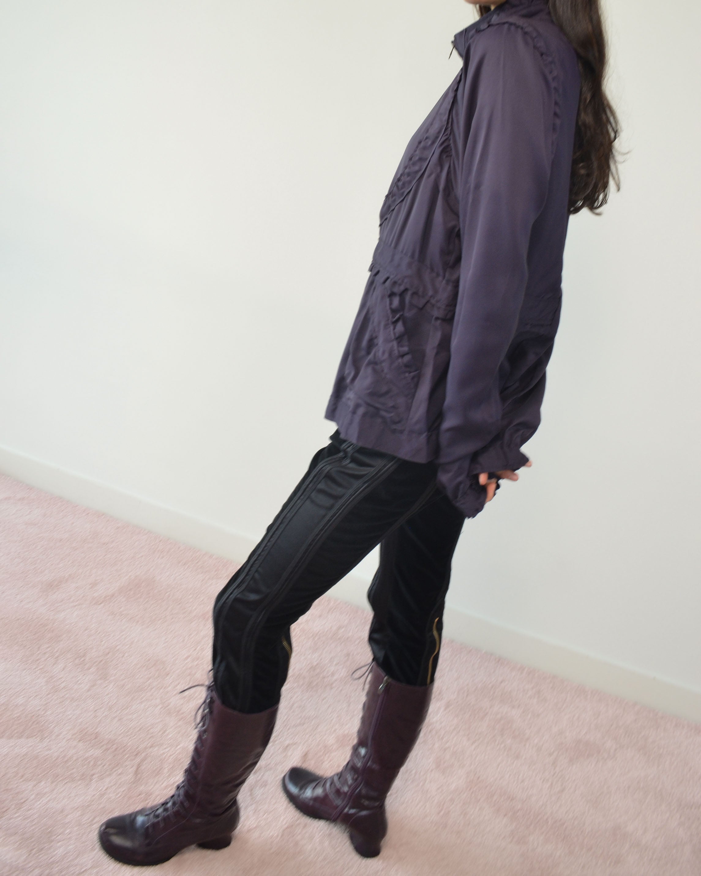 FW04 VELVET CAPRI TROUSERS