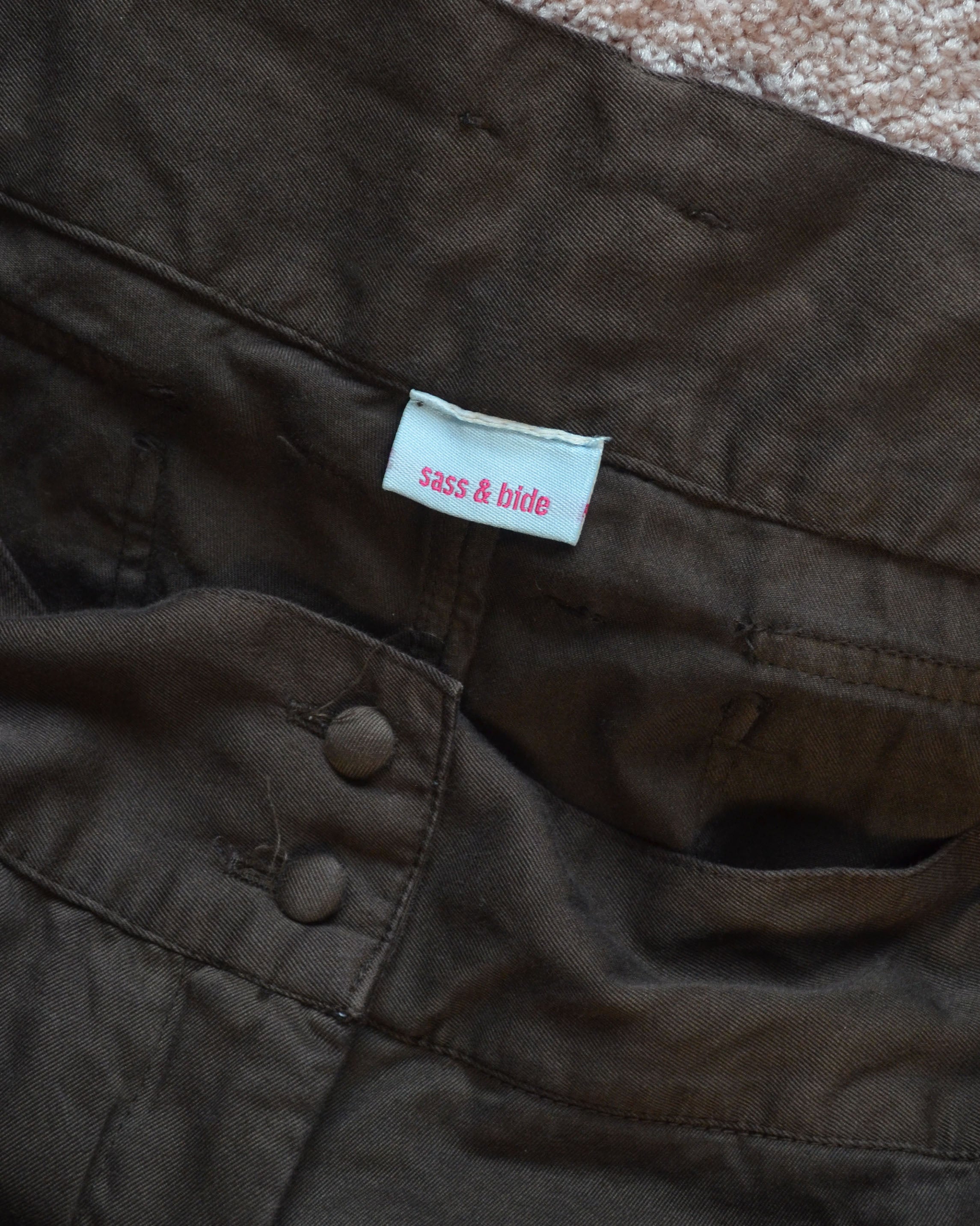 00S SASS & BIDE BONDAGE CARGO PANTS