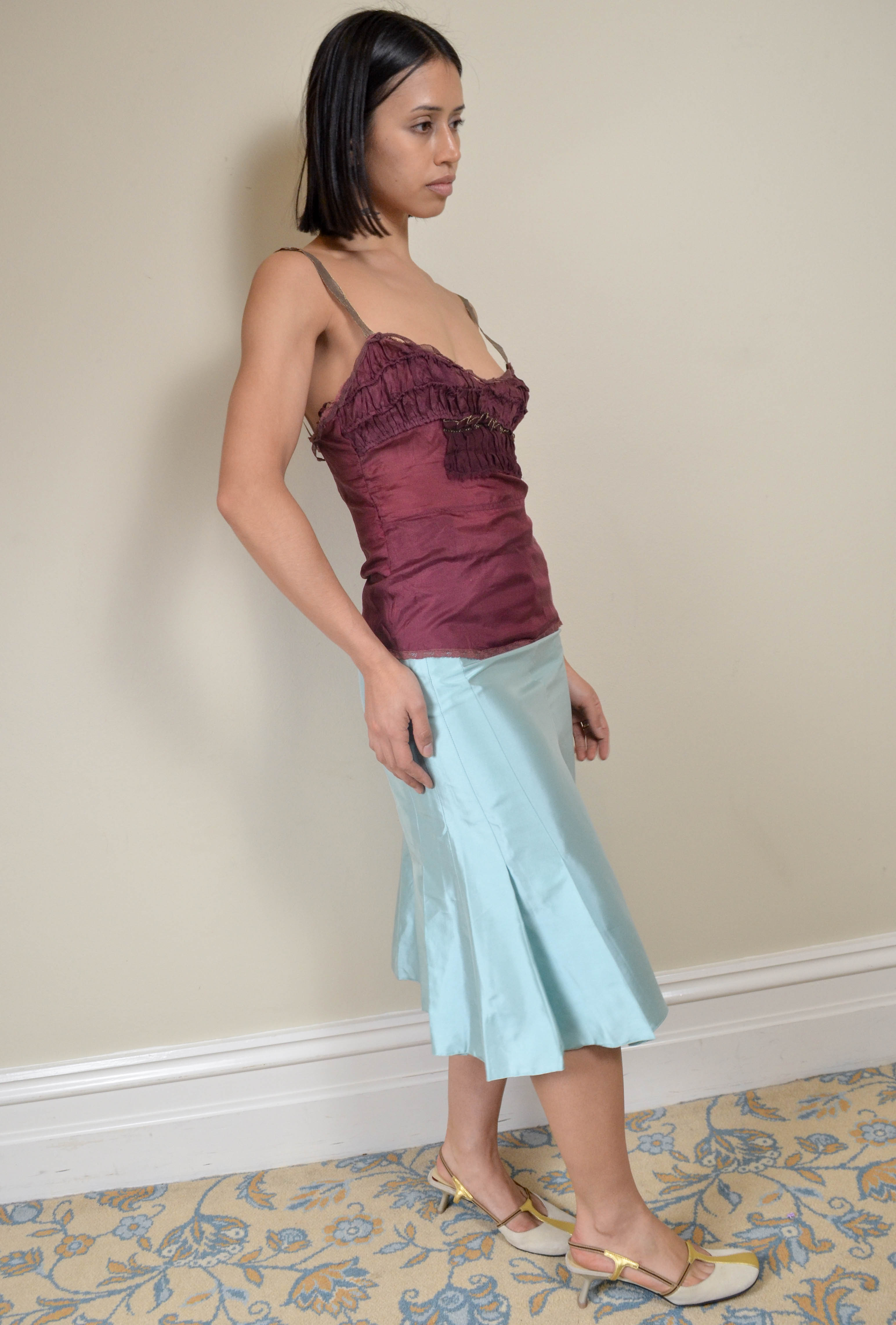 90S SILK SKIRT