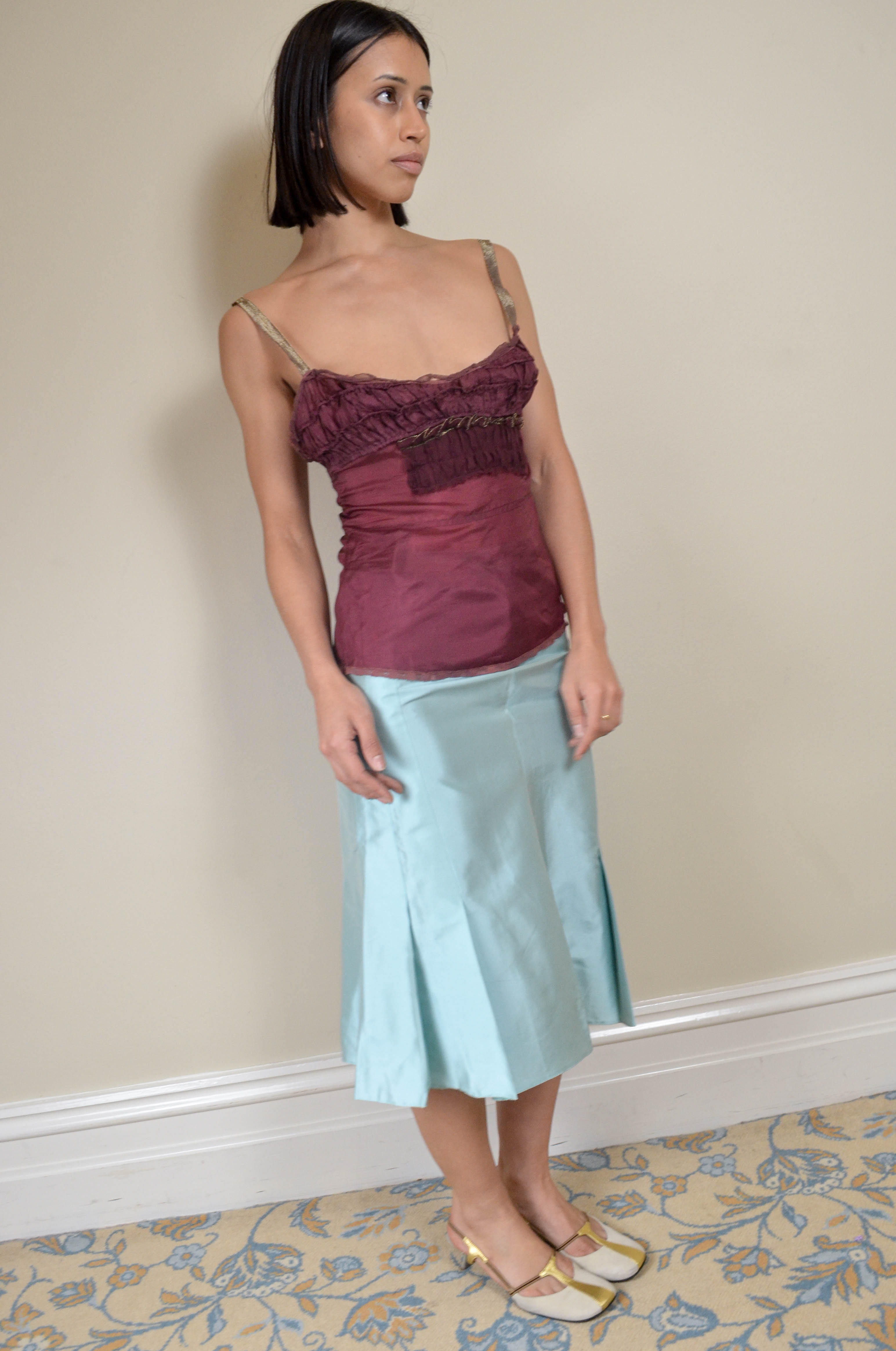 90S SILK SKIRT