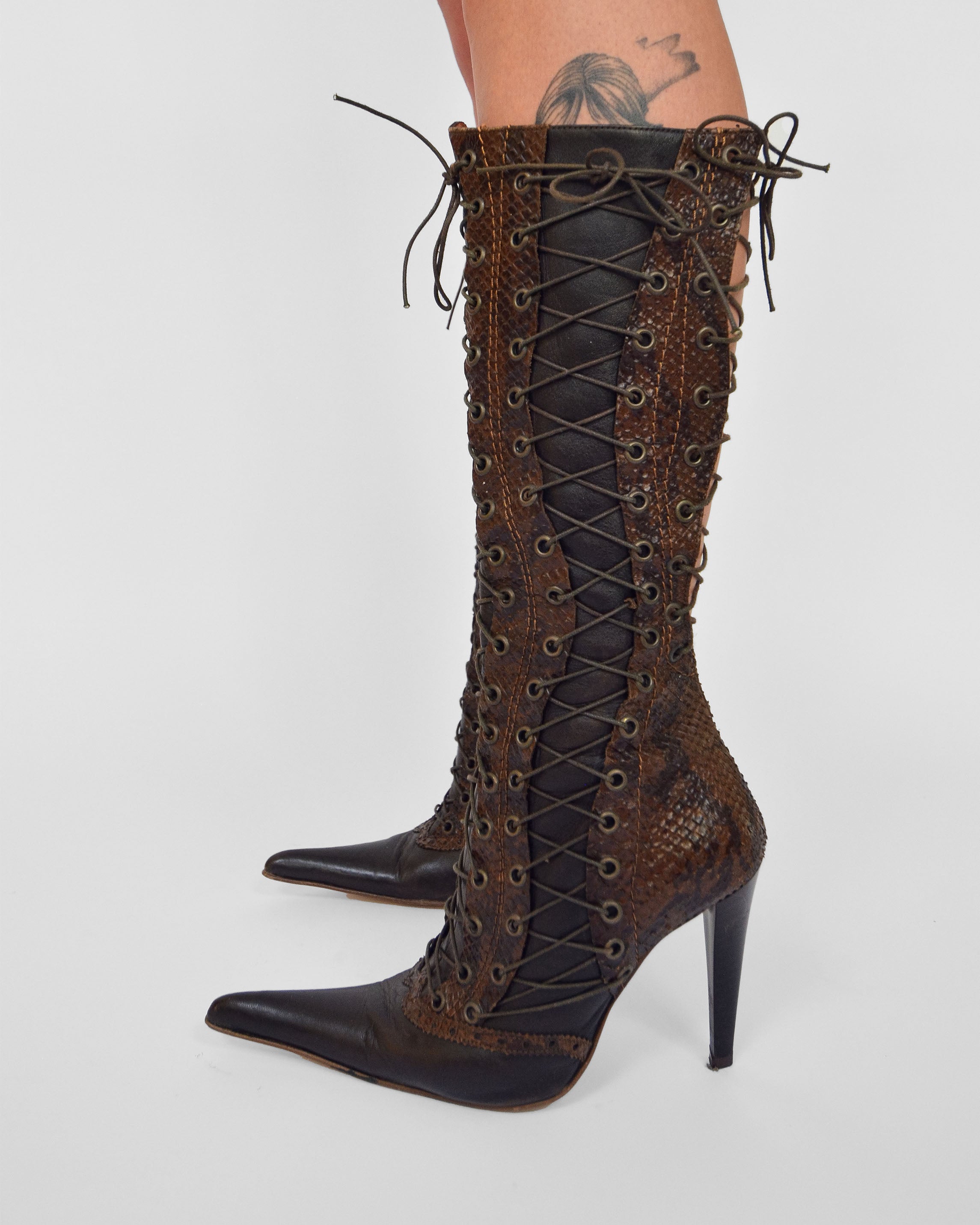 TRIPLE LACE BOOTS