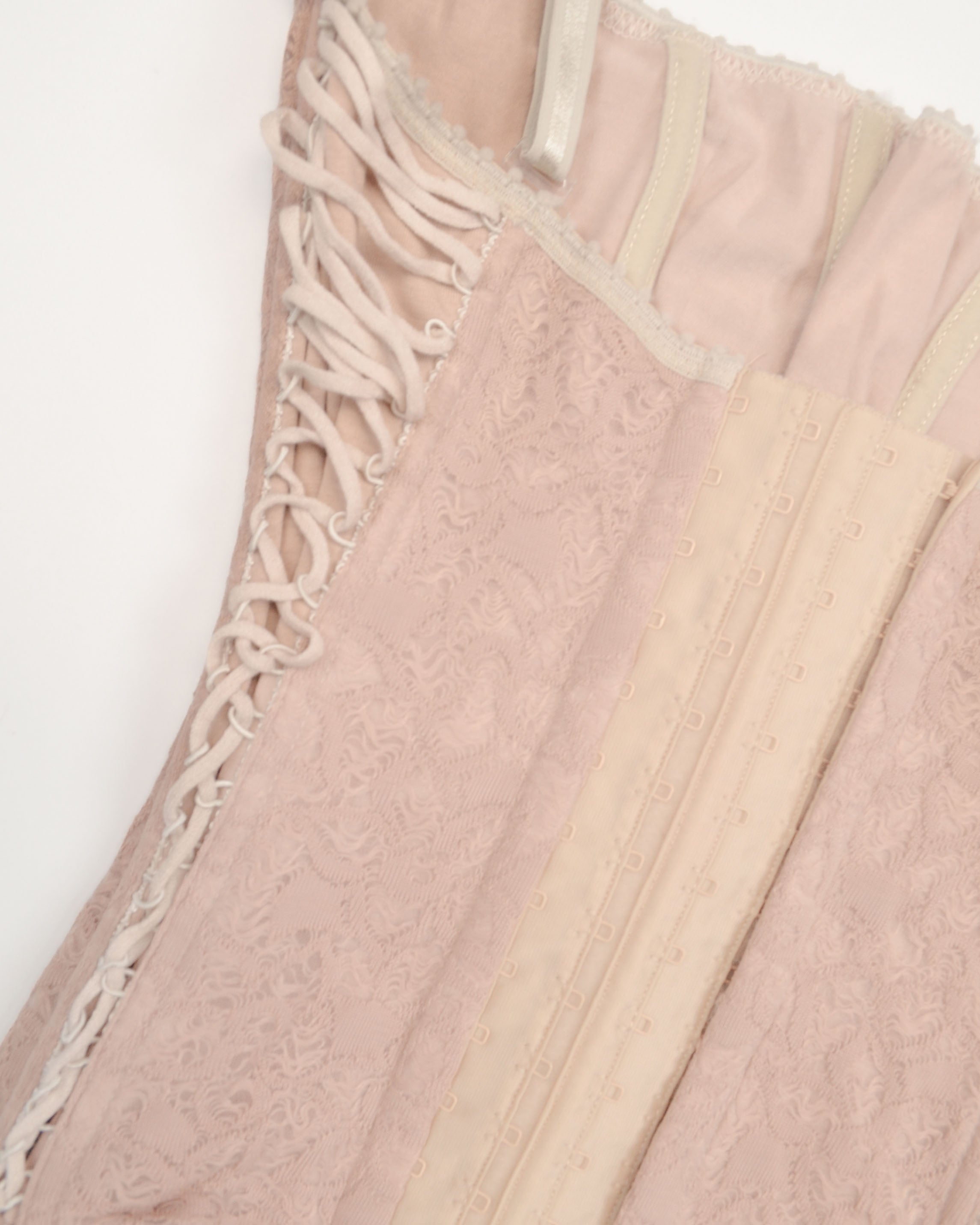 1990s KLUXO ITALIAN LACE CORSET TOP