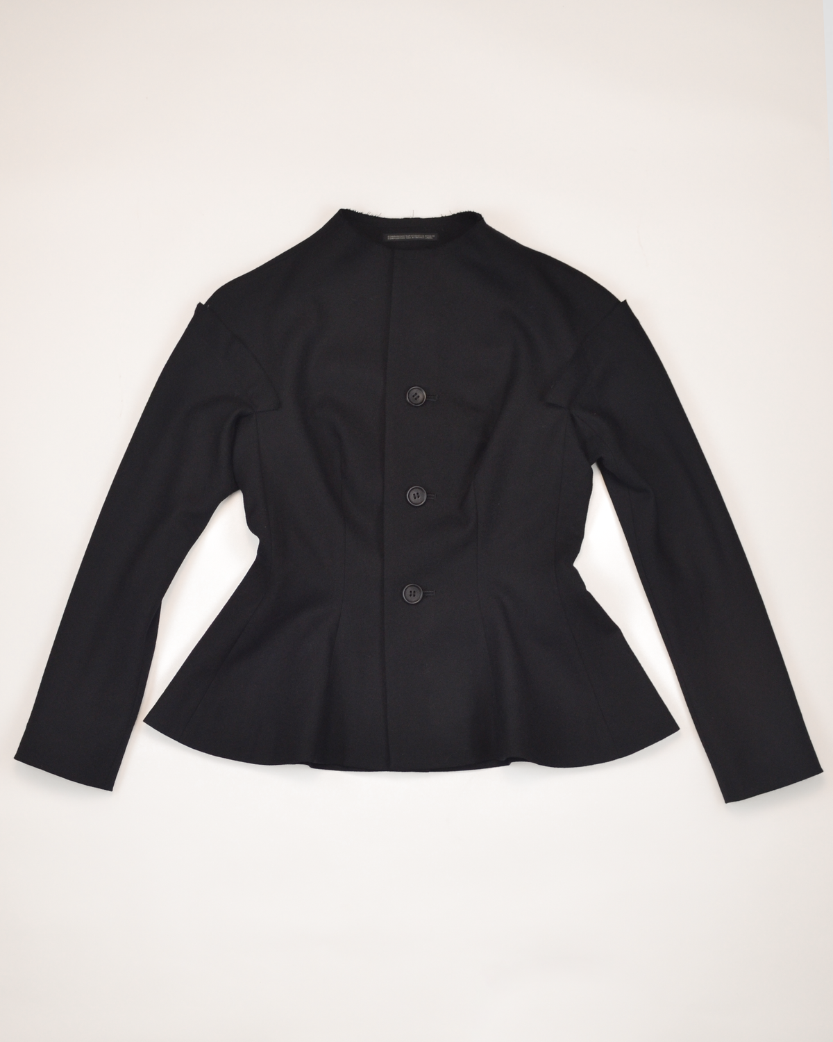 SS2010 WOOL STRUCTURED HIGH NECK JACKET