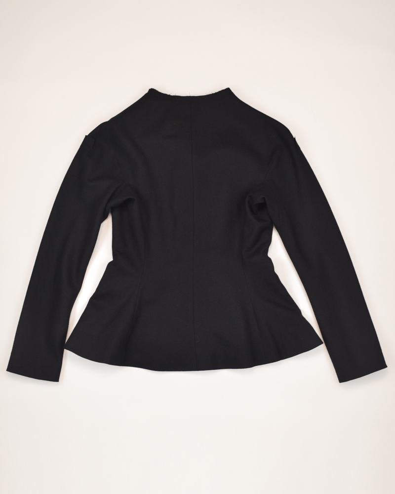 SS2010 WOOL STRUCTURED HIGH NECK JACKET