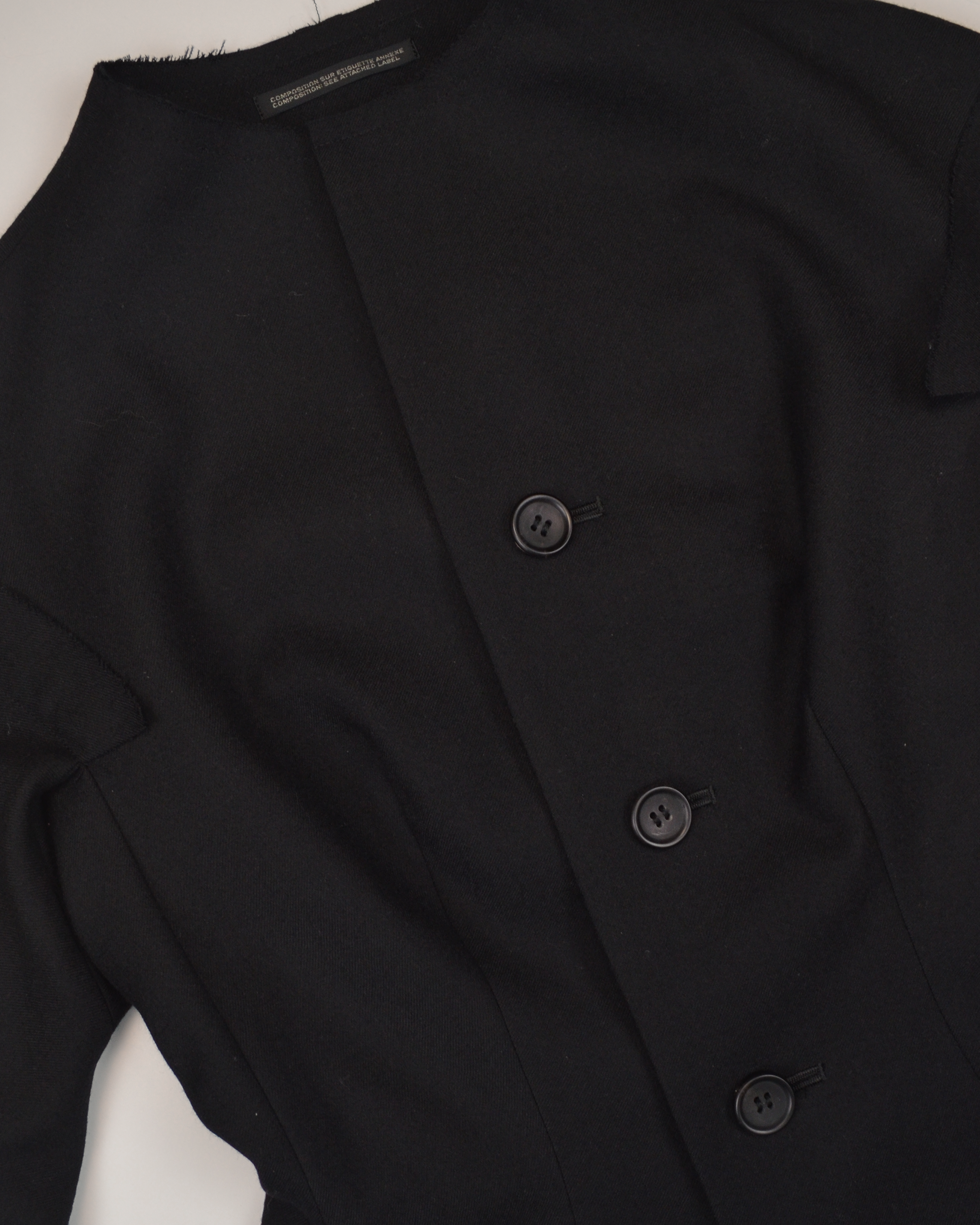 SS2010 WOOL STRUCTURED HIGH NECK JACKET