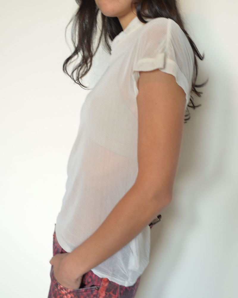 SS02 SHEER SILK TOP