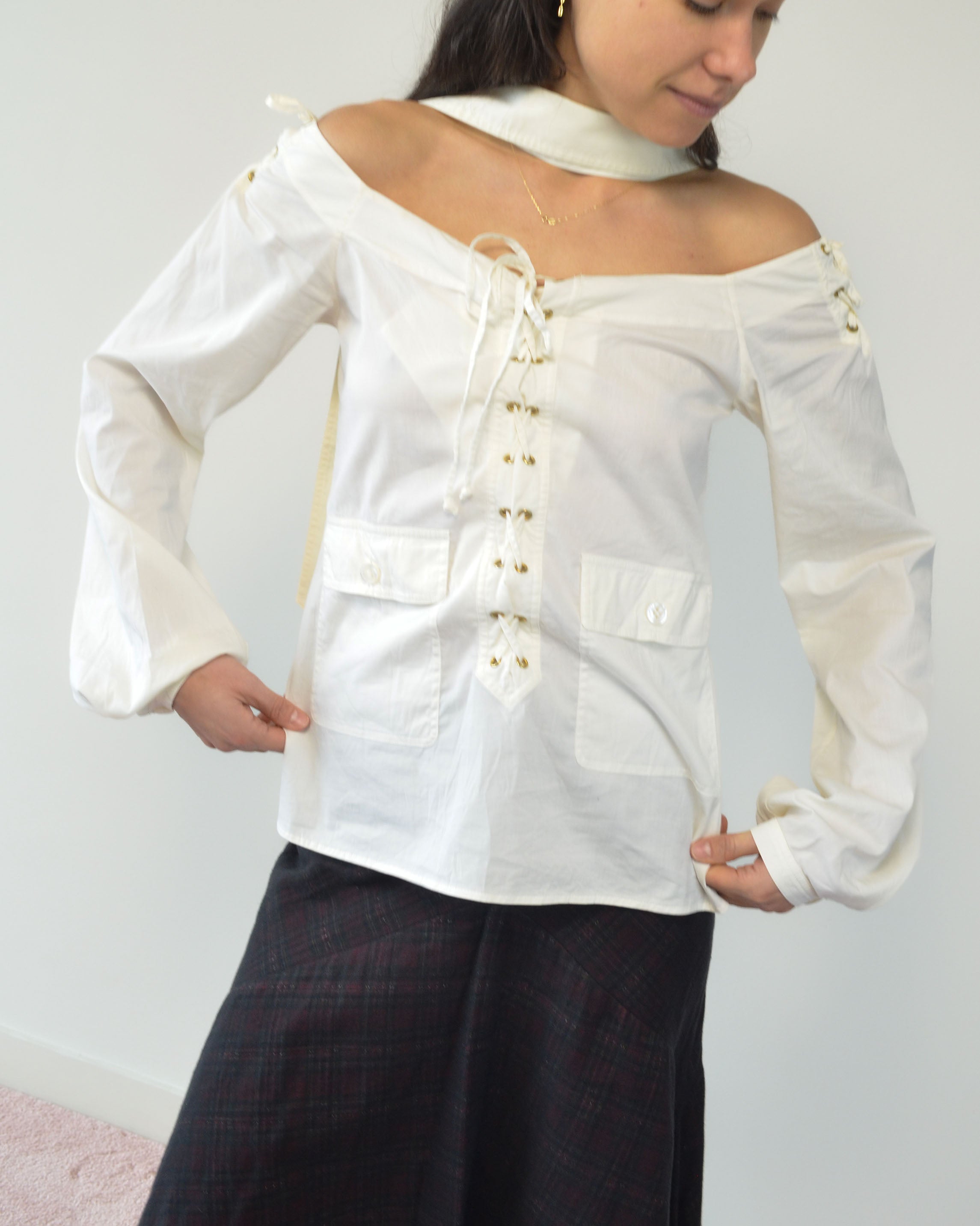 TOM FORD ERA RIVE GAUCHE SAFARI BLOUSE